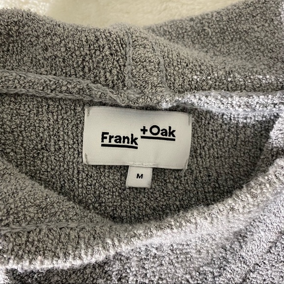 FRANK + OAK Gray Knit Hoodie - Picture 3 of 5